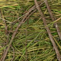 Artikel Osterkorb aus Gras mit Henkel 25cm Grün für Dekoration
