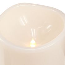Artikel Große LED Kerze mit Timer Für außen Warmweiß Ø12,5cm H20cm 2St