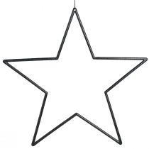 Artikel Große Sterne zum Hängen Sterne Schwarz Glitter Ø24cm 6 St