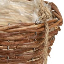 Artikel Hängekorb Blumenampel 2 Körbe Holz Natur Ø20cm/26cm