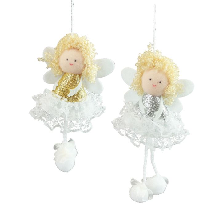 Engel Anhänger Baumschmuck Weihnachtsdeko H13,5cm 4St