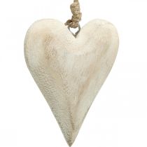 Artikel Herz aus Holz, Dekoherz zum Hängen, Herz Deko H13cm 4 St
