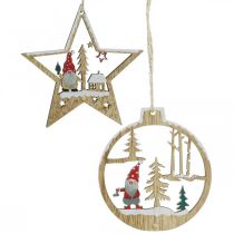 Weihnachtsanhänger Christbaumschmuck Wichtel 8/10cm 12St
