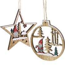 Weihnachtsanhänger Christbaumschmuck Wichtel 8/10cm 12St