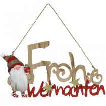 Artikel Holz Schriftzug Frohe Weihnachten Fensterdeko Wichtel 2St