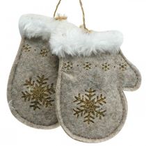Weihnachtsanhänger Filz Wintermotive 7×12cm 6St