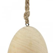 Artikel Holzeier Dekoeier Hänger Natur Ostereier Osterdeko H8cm 6 St