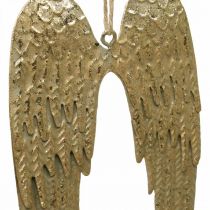 Artikel Engelsflügel Deko Anhänger Weihnachten Golden 14,5×9cm 4 St