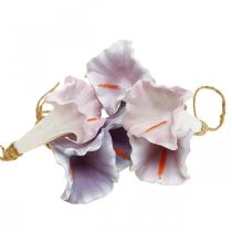 Dekoanhänger Hänger Glockenblume Lila Weiß Ø3,5cm H8cm 6St