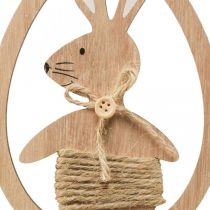 Artikel Dekoanhänger Holz Osterdeko Hase im Ei 9×1,5×23cm 6 St