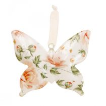Deko Schmetterlinge Metall Dekohänger Blumen B12×H10cm 3St