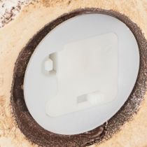 Artikel Keramikhäuser mit LED-Beleuchtung, 15 cm, 2 Stück, rustikale Optik