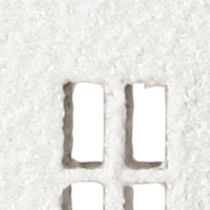 Artikel Mini Deko-Häuser aus Metall, 14 cm, Weiß, 4er-Set, für Innenbereiche