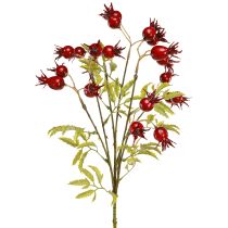 Artikel Hagebutten künstlich Dekozweige mit 7 Früchten Dunkelrot 48cm