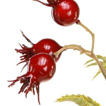 Artikel Hagebutten künstlich Dekozweige mit 7 Früchten Dunkelrot 48cm