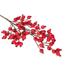 Artikel Künstlicher Hagebuttenzweig mit glänzenden roten Beeren 62 cm für den Innenbereich