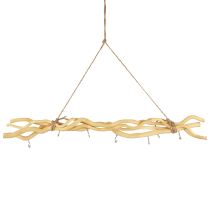 Artikel Hakenleiste, Boho Wanddeko Holz, Wandhaken Deko Natur 60cm