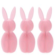 Artikel Dekohase aus Kunststoff in Rosa, 13 cm, 3er-Set für Oster- und Frühlingsdekoration