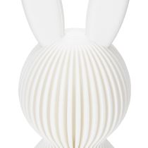 Artikel Dekofigur Hase aus Kunststoff in Faltoptik, 13 cm, Weiß, 3er-Set für Innenbereich