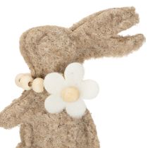Artikel Osterhase Dekoration Filz 42 cm Braun 8 Stück für Frühlingsgestecke und Innenbereich