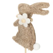 Artikel Osterhase Dekoration Filz 42 cm Braun 8 Stück für Frühlingsgestecke und Innenbereich