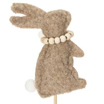 Artikel Osterhase Dekoration Filz 42 cm Braun 8 Stück für Frühlingsgestecke und Innenbereich