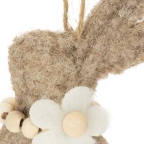 Artikel Filz-Osterhase Hängedekoration 14 cm Beige 8er-Set für Fensterschmuck