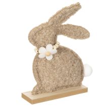 Artikel Osterhase Figur Frühling Plüschige Tierdeko für Wohnzimmer und Tisch 18cm 6St