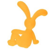 Artikel Dekofiguren Hasen aus Kunststoff 20 cm Gelb 2er-Set
