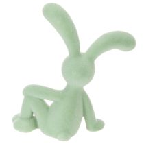 Artikel Osterhase Dekofigur aus Kunststoff 22 cm Grün 2 Stück für Wohnraum- und Ostern-Dekoration