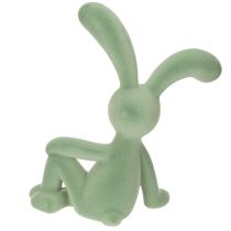 Artikel Dekofigur Hase aus Kunststoff, 38 cm, Salbeigrün, für Innenbereiche