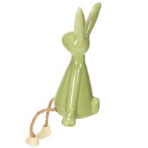 Artikel Keramik-Osterhase Kantenhocker Set Grün und Gelb 22 cm