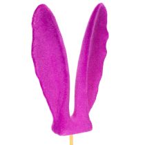 Artikel Hasenohren Blumenstecker 31cm beflockt Kunststoff bunt 4er-Set