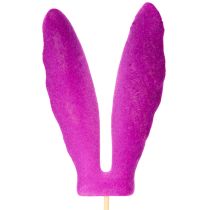 Artikel Hasenohren Blumenstecker 31cm beflockt Kunststoff bunt 4er-Set