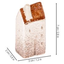 Artikel Dekohaus Set Keramikhäuser Miniatur 7 cm 3 Stück Handbemalt