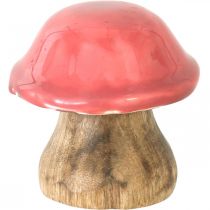 Herbstdeko Deko Pilze aus Holz Lila Holzpilze H5-7cm 6St