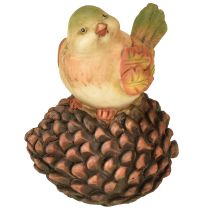Artikel Herbstdeko Vogel Deko Zapfen Vogelfigur Herbst H19cm