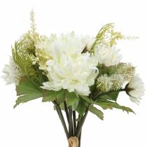 Chrysanthemenstrauß Mix Weiß 35cm