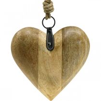 Herz aus Holz, Dekoherz zum Hängen, Herz Deko H19cm