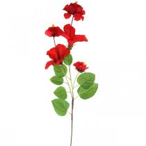 Kunstblume Hibiskuszweig Rot Dekozweig Hibiskus H107cm