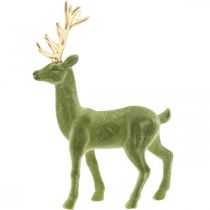 Artikel Deko Hirsch Dekofigur Deko-Rentier Beflockt Grün H37cm