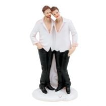 Hochzeitsfigur Männerpaar 19cm