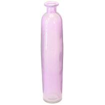 Artikel Hohe Blumenvase Lila Flaschen Deko Glas Ø6,5cm H30cm