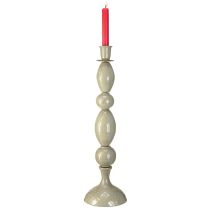Artikel Hoher Stabkerzenhalter Grau Gold Metall Kerzenhalter 51cm