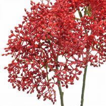 Holunder Rot Kunstblume für Herbststrauß 52cm 4St