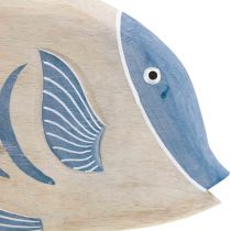 Holz Fisch Deko Groß, Deko Fisch stehend H30cm