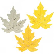 Streudeko Herbst, Ahorn-Blätter, Herbstlaub Golden, Orange, Gelb 4cm 72St