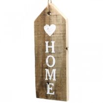 Haus zum Hängen, Holzdeko “Home”, Dekoanhänger Shabby Chic H28cm