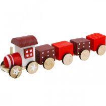 Artikel Holzeisenbahn Deko Weihnachtszug Rot L20cm H6cm 2 St