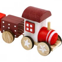 Artikel Holzeisenbahn Deko Weihnachtszug Rot L20cm H6cm 2St